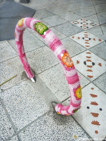 Knitted bicycle parking